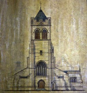 Proposed church Menston 1888